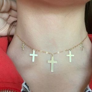 Bagatiba cross chain choker